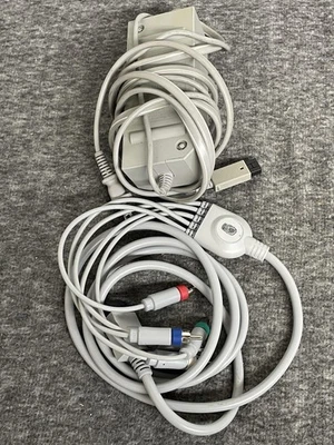 Nintendo Wii AC Adapter RVL-002 Power Cord & Component AV Cable Genuine OEM - Image 1 of 4