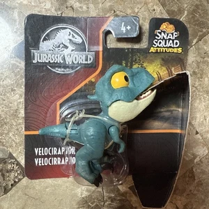 NIP Jurassic World Snap Squad Attitudes Velociraptor Figure - Picture 1 of 2