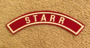 Vintage STARR Boy Scout Red & White Community Town Strip PATCH RWS BSA Badge - Picture 1 of 2
