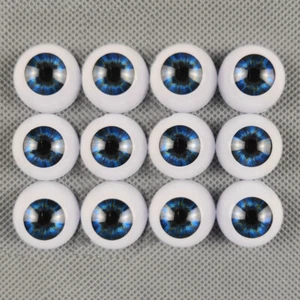 6 pares de globos oculares de acrílico medio redondo para muñeca bebé renacido de 18" kit suministro hágalo usted mismo - Imagen 1 de 6