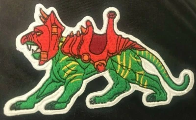 МАСТЕРА ВСЕЛЕННОЙ вышитая фигурка нашивка BATTLE CAT значок эмблема HE-MAN - Изображение 1 из 2