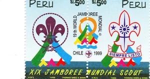 Boy Scouts' XIX World Jamboree-Chile-99, set of 2, Perú 1999, accept offers - Picture 1 of 1