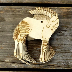 10x Wooden Safari Okapi Standing Craft Shape 3mm Ply African Animals Wild Prey - Picture 1 of 3