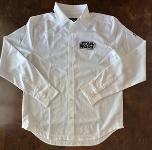 Camicia abito bianca Star Wars Under Armour taglia LOOSE MEDIUM manica lunga con bottoni - Foto 1 di 8