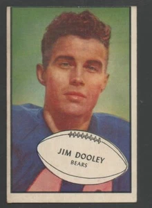 1953 Bowman Football Card #80 Jim Dooley-Chicago Bears Ex Card - Picture 1 of 1