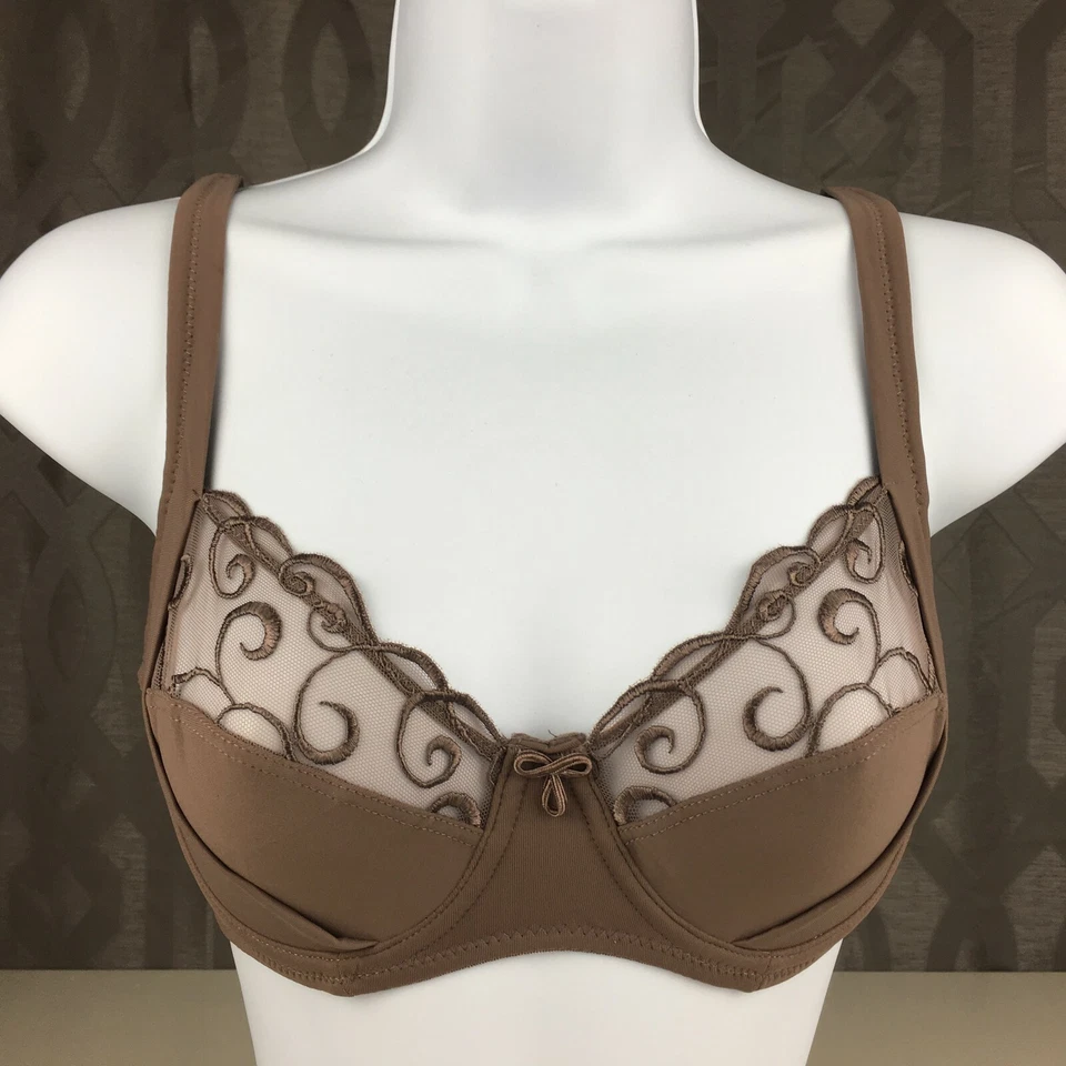 ALEGRO Sexy Lingerie Underwire Bra - Gray Taupe 9035 - Sizes 30-40 - Image 1 of 4