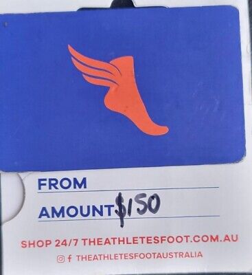 The Atheletes Foot $150 Gift Card  Buy It Now For $139 And Save Yourself $11 RRP • 139$