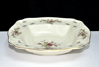 Rosenthal Classic Rose Sanssouci TIGELA DE SERVIR QUADRADA Marfim Ouro Floral NÃO USADA - Imagem 1 de 4