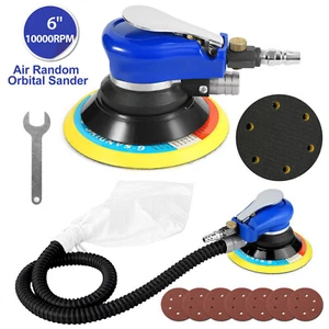 6'' Air Body Random Orbital Palm Sander DA Buffing Sanding W/ Auto 7 Discs 150mm - Picture 1 of 13