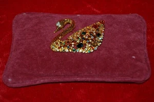 SWAROVSKI BROSCHE SILBER KRISTALL SCHWAN 1995 Prachtschmuck und Sammlerstück! - Bild 1 von 7