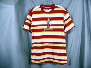 Disney Parks Pinocchio Men's Striped T-Shirt Size Medium - Picture 1 of 5