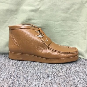 New Men’s Liberty Hamara Joe HJ-101 Caramel Leather Booties Size 12 - Picture 1 of 6