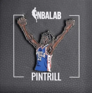 ⚡RARE⚡ PINTRILL x NBALAB Joel Embiid Pin Philadelphia 76ers *BRAND NEW* 🏀  - Picture 1 of 3