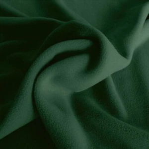 dunkel grün Polar-Fleece-Stoff 2mm dick weiche Meterware Schal Jacke Decke Mütze - Bild 1 von 2