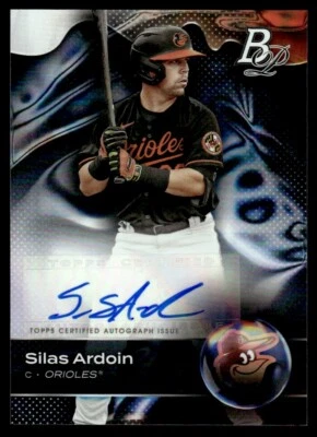 2023 Bowman Platinum Top Prospects Autographs Silas Ardoin Auto Baltimore - Image 1 of 2