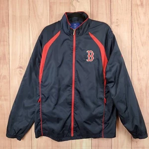 Reebok Boston Red Sox Windbreaker Jacket Mens Sz Large Full Zip - Picture 1 of 9