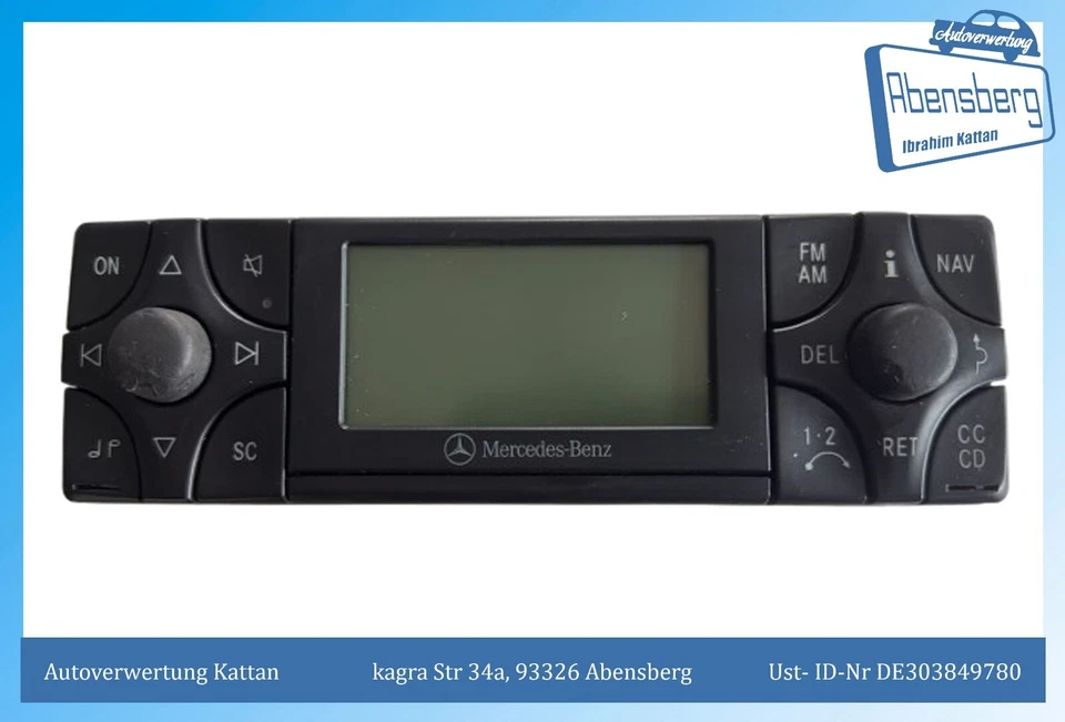 gebr. MERCEDES CLK-SLK KLASSE Navigationssystem Radio A2088200589 #3157 - Bild 1 von 4