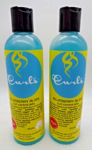 2 pk Curls Blueberry Bliss Curl Control Jelly 8 oz No Sulfates Silicones Paraben - Picture 1 of 1