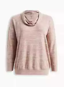 NWT Torrid Cowl Neck Sweatshirt Tunic Women Size 4X Super Soft Flush Fits Sz 26 - Picture 1 of 10