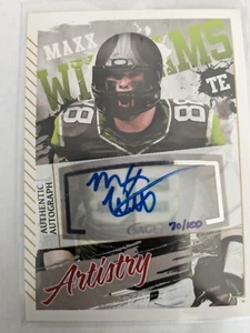 2015 Sage Hit MAXX WILLIAMS Artistry Auto /100 #AA-10 RC BALTIMORE RAVENS 🏈 - Picture 1 of 1