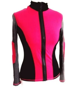 Sauvage Paris Performance Pink Track Top Zip Up Jacket,  Size 8-10 - Picture 1 of 11