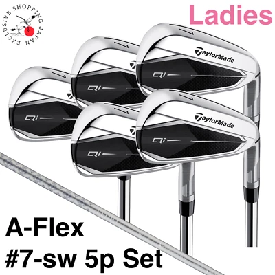 Taylormade Ladies Qi Iron Wedge #7-sw 5pcs Set A Flex ELDIO TM40 Graphite Shaft - Image 1 of 4
