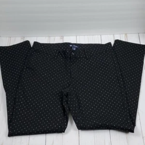 Pantalones de ciudad ajustados GAP negros con diseño de puntos plateados talla 4 - Imagen 1 de 5