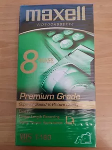 Maxell VHS Video Tapes T-160 Premium Grade Factory Sealed 8 Hour for VCR - Picture 1 of 4