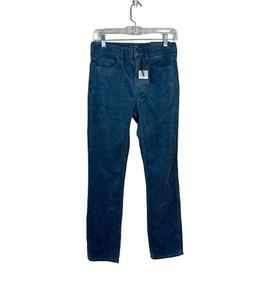 NWT CLUB MONACO womens size 2 the high rise skinny blue pantalons corduroy pants - Picture 1 of 7
