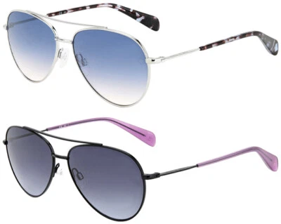 Gafas de sol modernas de aviador Rag & Bone para mujer con lente degradada - RNB1064GS Foto 1 de 4
