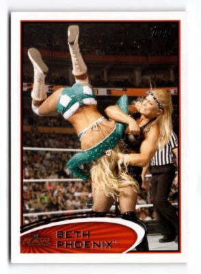 2012 Topps WWE Beth Phoenix 3 Divas Pro Wrestling Card - Image 1 of 2