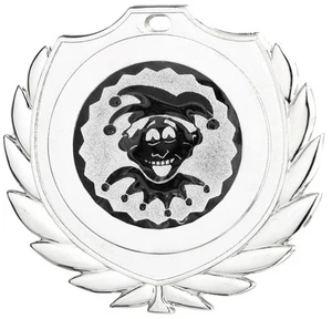 Karnevalsorden 50mm silber "Till" inkl. Emblem & Kordel nur 2,15 EUR/Stück - Bild 1 von 2