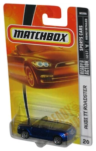 Matchbox Sports Cars 12/17 (2007) Blue Audi TT Roadster Car #20 - Picture 1 of 1
