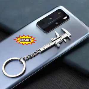 Portable Mini Vernier Caliper for Key Calipers Gauge Slide Ruler Keychain New - Picture 1 of 12