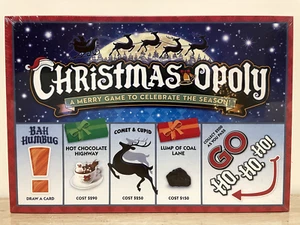 Christmas Opoly Monopoly Style Family Board Game Santa Rudolph - Picture 1 of 4