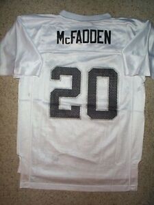 REEBOK Oakland Raiders DARREN McFADDEN nfl Jersey YOUTH KIDS BOYS (L-LG-LARGE)