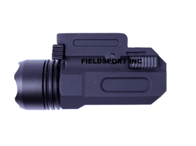FIELDSPORT INC 1W LED Pistol Flashlight Quick Detach QD 200 Lumens CR123A Battery Included