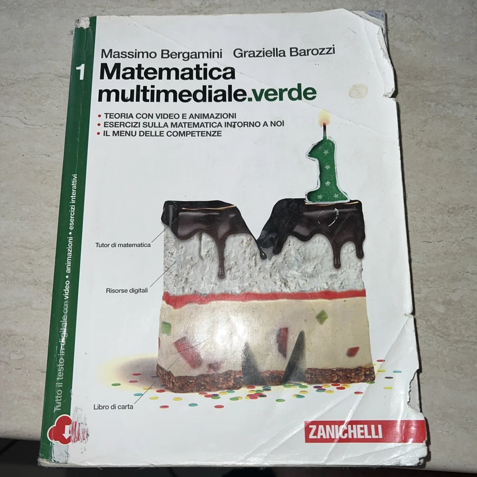 MATEMATICA MULTIMEDIALE.VERDE VOL. 1 - M. BERGAMINI G. BAROZZI -ZANICHELLI - Immagine 1 di 1