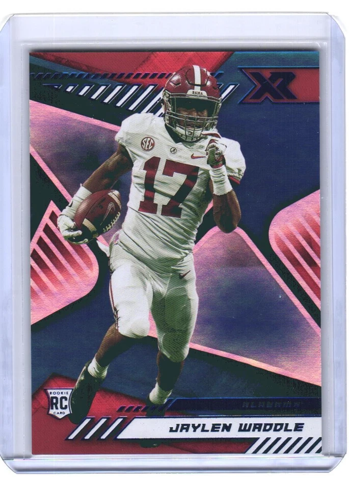 2021 Jaylen Waddle Panini XR Blue Foil RC 7/99 #185 (H969) $6 MAX SHIP - Image 1 of 2