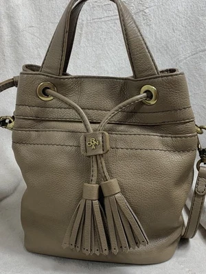 Bolso Bandolera Extraíble OrYANY Cuero Guijarro Doble Asa, Color Oliva Foto 1 de 4