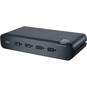 Belkin F1DN204KVM-UN-3 Universal Secure 4-Port Dual-Head KVM Audio & CAC Switch  - Picture 1 of 1