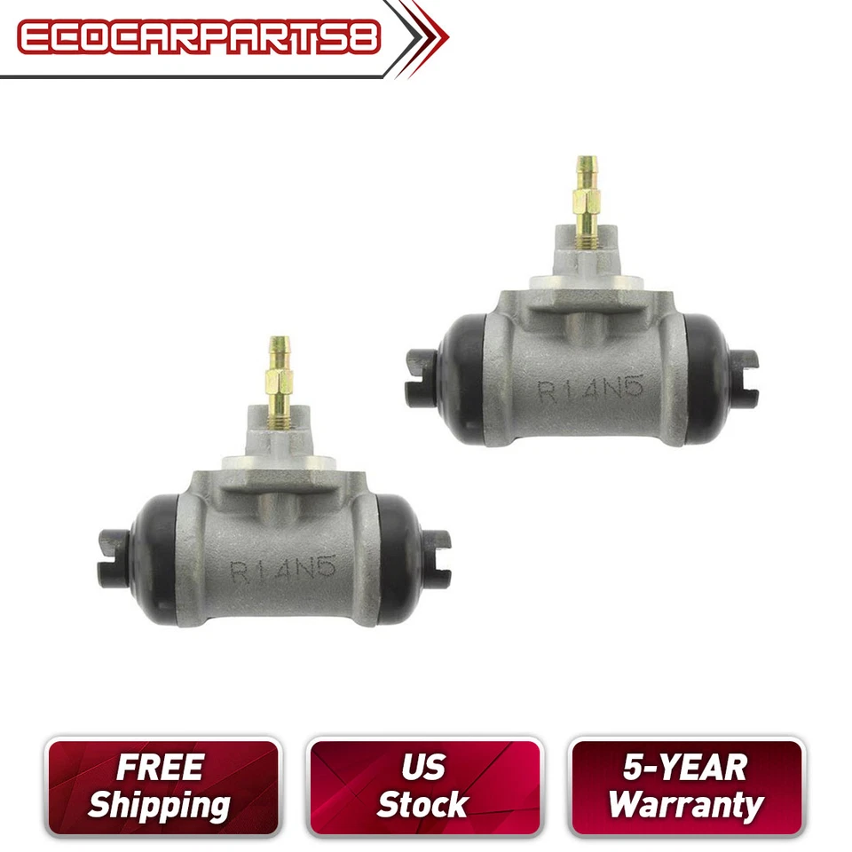 Se adapta a Nissan D21 1988-1994 tracción trasera cilindro de rueda de freno de tambor 2 piezas Foto 1 de 3