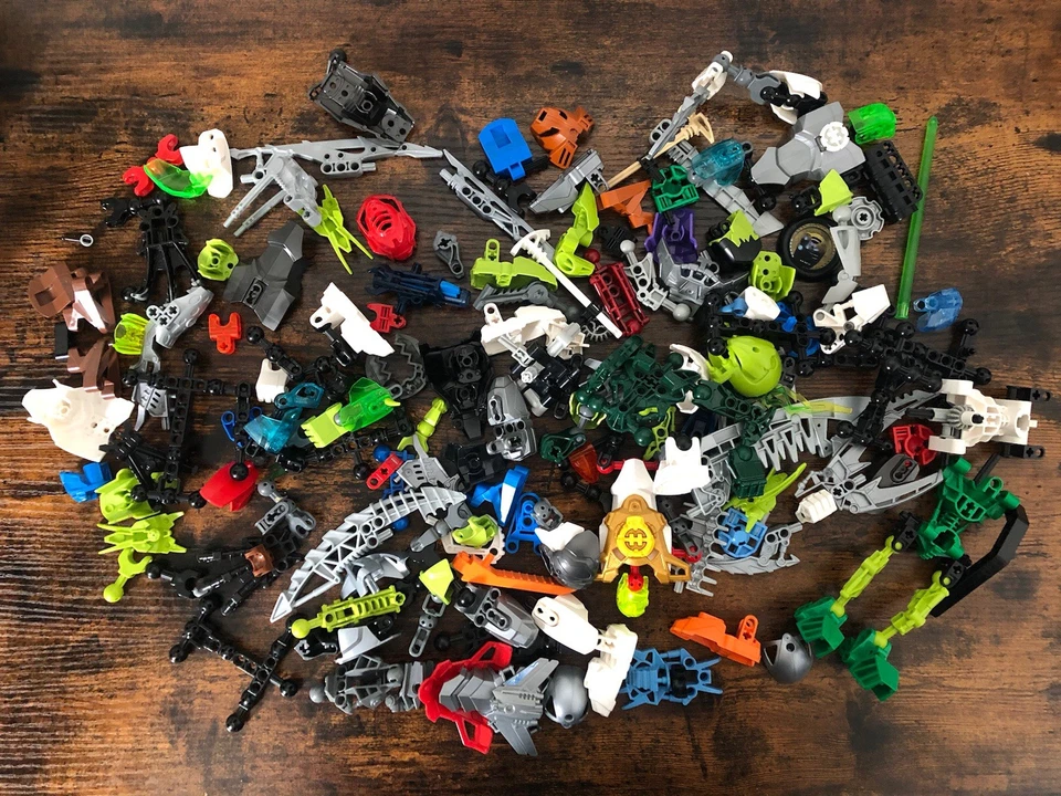 乐高大量 Bionicle & Hero 工厂零件和零件。 — 第 1/4 张图片