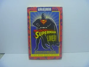 Superman Lives! Time Warner DC Comics 2x Tape Audiobook Vintage 1993 - Picture 1 of 2