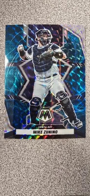 Mosaico Panini 2022 Mike Zunino Mosaico Génesis Prizm Estuche Hit SSP #160 Tampa Bay Foto 1 de 2