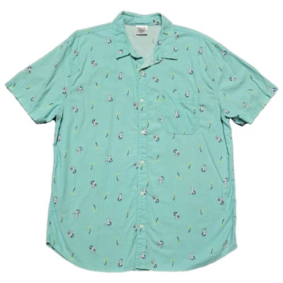 Peanuts Hawaiian Shirt Mens 2XL Short Sleeve Snoopy Charlie Brown Pirate - Image 1 of 4