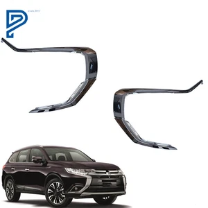 For 2016-20 Mitsubishi Outlander Front Bumper LH+RH Side Chrome Trim Molding - Picture 1 of 18