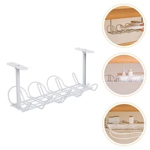 Power Strip Storage Rack Office Cable Basket under Desk Management Tray - Afbeelding 1 van 12