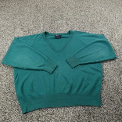 VTG Puritan Sweater Mens XL Green Blue Pullover V Neck Sweatshirt Grandpa USA - Image 1 of 4