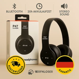 Bluetooth Kopfhörer P47 Stereo Headset Faltbar Wireless Gaming Kabellose Sports - Bild 1 von 11